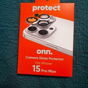 On Running Orange Camera Glass Protector for iPhone 15 Pro Max